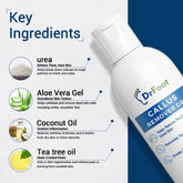 Dr Foot callus remover gel - Natural ingredients for foot care